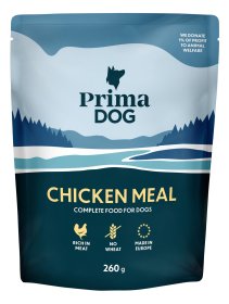 Konservuotas šunų ėdalas PRIMADOG, vištiena, 260g
