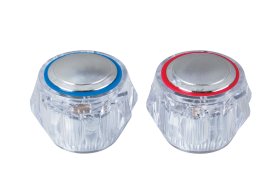 Akrilinė maišytuvo rankenėlė AQUER, 1/2", raudona