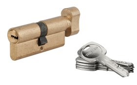 Spynos cilindras THIRARD, Tiger 6, su užsuktuku, 5 raktai, žalvarinis, 35 x 35, 293754