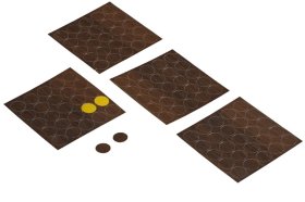 Klijuojamas baldinis dangtelis HETTICH, D-14 mm, riešuto sp., 100 vnt.