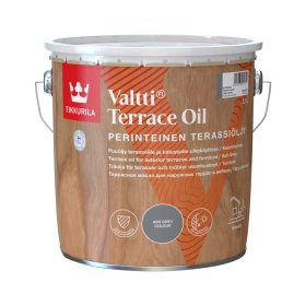 Aliejus terasoms ir lauko baldams TIKKURILA, Valtti Terrace Oil, 2,7 l, pilkas