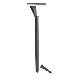 Lauko įsmeigiamas LED šviestuvas SALTA Grass, LED 12W, 3000 K, 1080 lm, IP65, 140x140x800 mm, antracito sp.