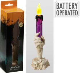 Helovyno dekoracija LED žvakė, 3 skirtingos sp.