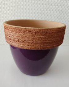 Keraminis vazonas V.PALLADIO Glossy LILLA, 16cm., violetinės sp, Degrea, K1716