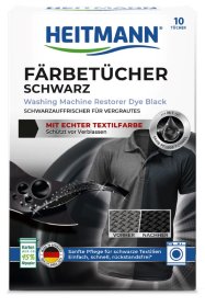 Dažomosios servetėlės HEITMANN, juodos sp., 10 vnt.
