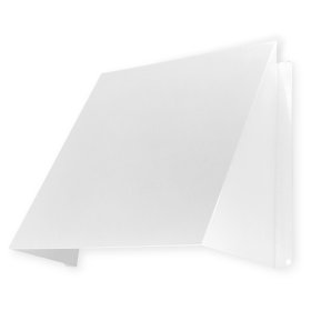 Oro angos dangtelis EUROPLAST LNM2020, 200 x 200 mm, baltas, metalinis