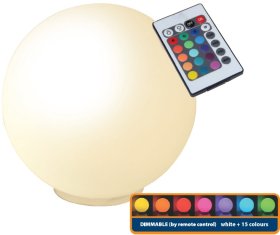 Stalinis šviestuvas SPECTOR LIGHT 17819S, LED 5W 12V, IP20, 350lm, RGB+W 2700K, dekorat. apšvietimui, skersmuo 30 cm, kompl. pultas, transf. 220V-12V