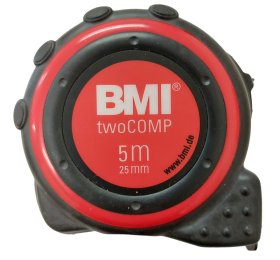 Ruletė BMI, MI twoCOMP, 5 m 25 mm, 472541021/25