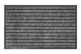 Kilimėlis RICCO GRAPHITE GRAY, 70 x 110 cm, purvą sugeriantis, 100% PP ant PVC pagrindo