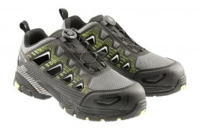Darbo batai HOGERT WORKWEAR Paglau lace system, S1PS SR FO, juoda-žalia spalva, 45 dydis, CE