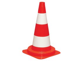 Kelio kūgis HERVIN CONSTRUCTION, su atšvaitinėmis juostomis, aukštis 500 mm, KUG500