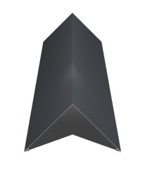 Kraigas, Matmenys 190 x 190 x 2000 mm, grafito spalvos, RAL7015/7024