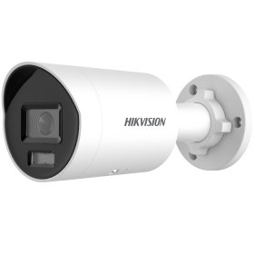 Išmanioji lauko kamera HIKVISION DS-2CD2046G2H-IU, objektyvas 2,8 mm, kryptinė vaizdo stebėjimo kamera, 4 MP, 40 m IR, IP67, palaiko microSD iki 256 GB, baltos sp.