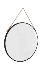 Veidrodis RIDDER Shila Xl, skersmuo 60 cm, juodas, geležis, 03117010