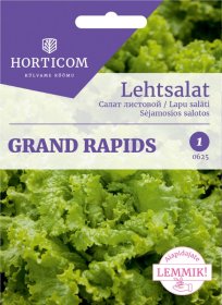 Daržovių sėklos, HORTICOM salotos sėjamosios Grand Rapids, 3 g