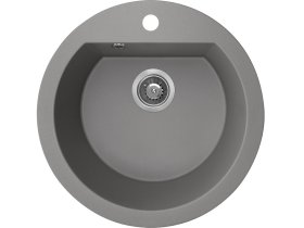 Plautuvė ODUS Laguna Od-317, 510 x 510 x 205 mm, akmens masės, pilkos spalvos