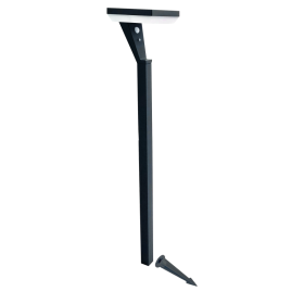 Lauko įsmeigiamas LED šviestuvas SALTA Grass Sens, su saulės elementais/baterija, LED 5W, 3000 K, 450 lm, IP65, 140x140x800 mm, antracito sp.