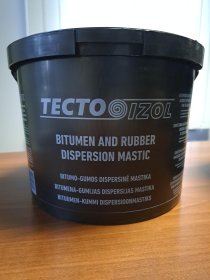 Bitumo gumos dispersinė mastika TECTOIZOL, 10 kg