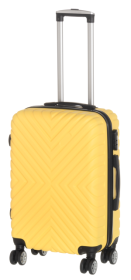 Lagaminas ACCES, geltonos spalvos, M 43x25x64 cm, ABS plastikas, su ratukais