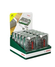 Sukimo antgalių ir terkšlinio rakto rinkinys BOSCH, 27 dalių