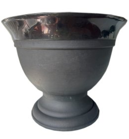 Plastikinis kapų vazonas (303), grafito sp., vazono skersmuo 46 cm.