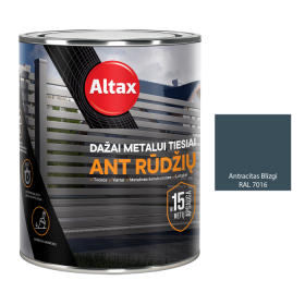 Dažai metalui ALTAX, tamsiai pilka, blizgi, RAL 7016, 0,75 l