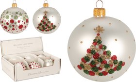 Eglutės žaisliukas, pilkos sp., 2 skirtingi dizainai, 1 vnt., 100 mm