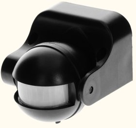Judesio jutiklis SPECTOR LIGHT 17901S, IP44, 180 laipsnių, 12 m, 1200W, 220-240V, 3-2000LUX, infrared sensorius, 86,4 x 60,4 x 95 mm, juodos sp.