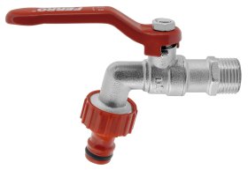 Rutulinis sodo ventilis FERRO, 1/2", su žarnos jungtimi, KCP1W/KCPN1