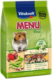 Pašaras VITAKRAFT Menu Premium Hamster, su riešutais žiurkėnams 0,4kg