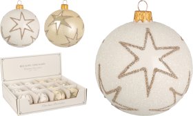 Eglutės žaisliukas Žvaigždė, 2 skirtingi dizainai, 80 mm