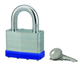 Pakabinama spyna THIRARD, 2 raktai, laminuotas plienas, įvairių spalvų, 65 mm, 293227