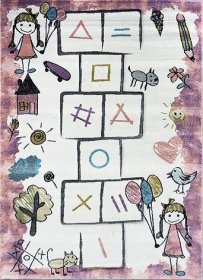 Kilimas RICCO Smart Kids, 120 x 180 cm, rožinė spalva (22923), Turkija, 18B-2R1218
