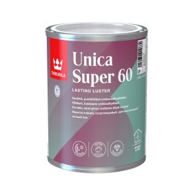 Alkidinis uretano grindų lakas TIKKURILA Unica Super, 0,9 l, pusiau blizgus, lauko darbams, tonuojamas