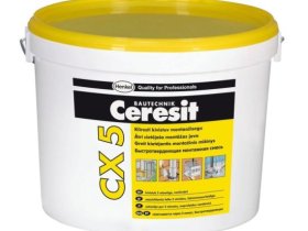 Greitai kietėjantis montažinis mišinys CERESIT CX5, 5 kg