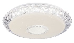 Išmanusis lubinis LED šviestuvas GLOBO Eddie Smart Light, 40W, 230V, 4250 lm, 3000-6500K, su pultu, su 2xAA, per progr., dimer., su laik., akrilas, krist., 500x100 mm, 48413-40SH