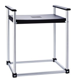 Vonios kėdė RIDDER Zac Xxl, 56,5 x 39,5 x 59 cm, juoda, PU black, PU / aliuminio rėmas, max.svoris 150 kg., A0221010