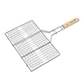 Kepimo grotelės BARBECOOK, medinė rankena, 35x23 cm