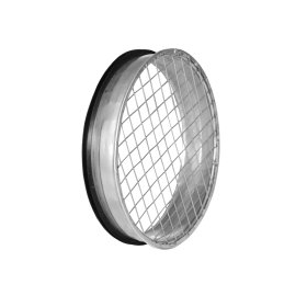 Ortakio uždengimas ALNOR ECMG-100, d100 mm, su tarpine, su tinkleliu, cinkuota skarda