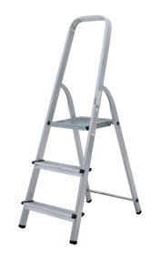 Kopėčios HERVIN EQUIPMENT, aliuminės, buitinės, 3 pakopų, 590-1250 mm, HSL003A