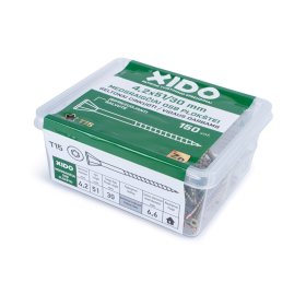Medsraigčiai XIDO, 4,2 x 51 mm, OSB plokštei, geltonai cinkuoti, 150 vnt., TORX15