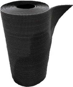 Grindų danga Bristleks, plotis 90 cm, 15 m/rul., matuojamas, juodos spalvos, šeriuota
