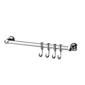 Kabykla BENEDOMO, 25 x 9 x 6 cm, su 3-4 stumdomais kabliukais, su tvirtinimo elementais