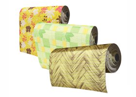 Vonios kilimėlis BENEDOMO, 65 cm pločio, PVC, matuojamas, įvairių dizainų