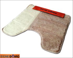 Tualeto kilimėlis BENEDOMO, 60 x 55 cm, įv.dizainų, mikropluoštas, neslystanti apačia