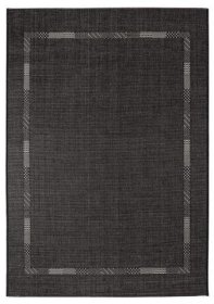 Kilimas MONTANA, 133 x 190 cm, 100 % Polipropileno, juodos spalvos