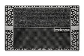 Kilimėlis RICCO Amur Stones, 45 x 75 cm, juodas, 100% PP, PCV pagrindas, 464-000