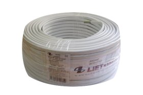 Instaliacinis kabelis LIETKABELIS Omyp 300/500V 2*1,0, (BVV-PLL) plokšč. daugiagyslis (rul 5m)