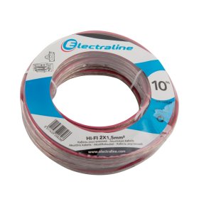 Akustinis kabelis ELECTRALINE Hi-Fi, 2*1,5, permatomos spalvos, 10841, (rul 10m)