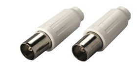 Jungtis TV ELECTRALINE 62200, 75 OHM,  kištukas, 2vnt.